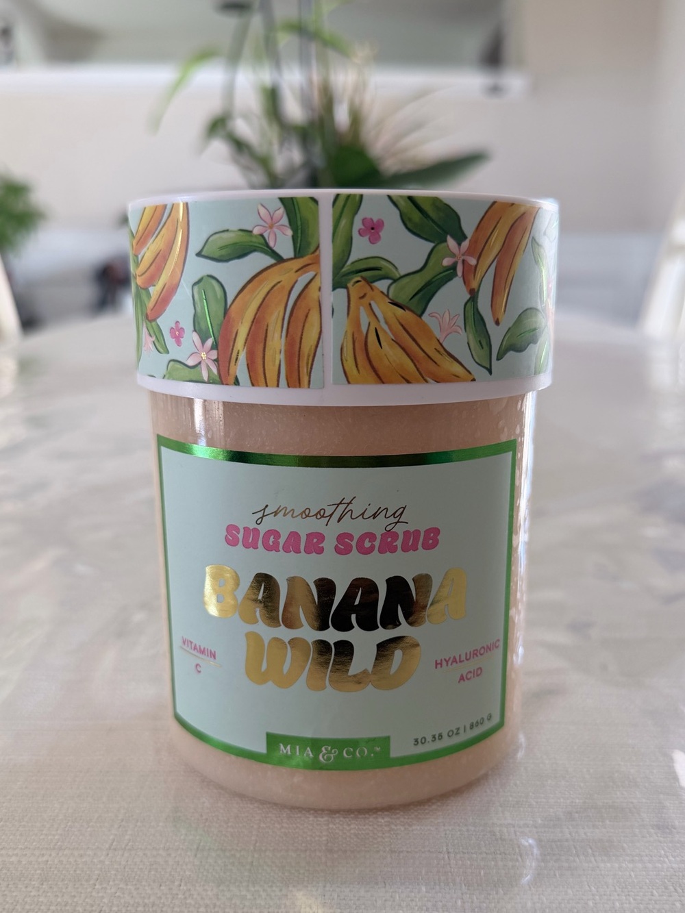 Mia & Co Banana Wild Smoothing Sugar Scrub - 30.35 oz